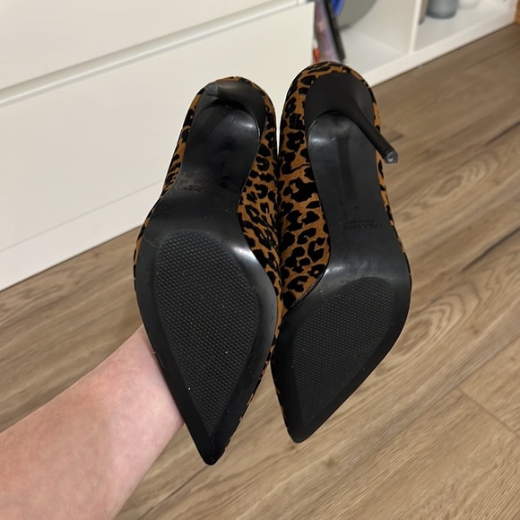 Zara Basic Collection Leopard Print Heels - Picture 6 of 10